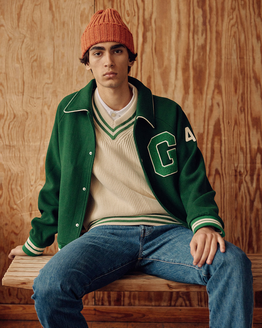 Herren | Jacken | GANT | College G Varisty Jacket Forest Green