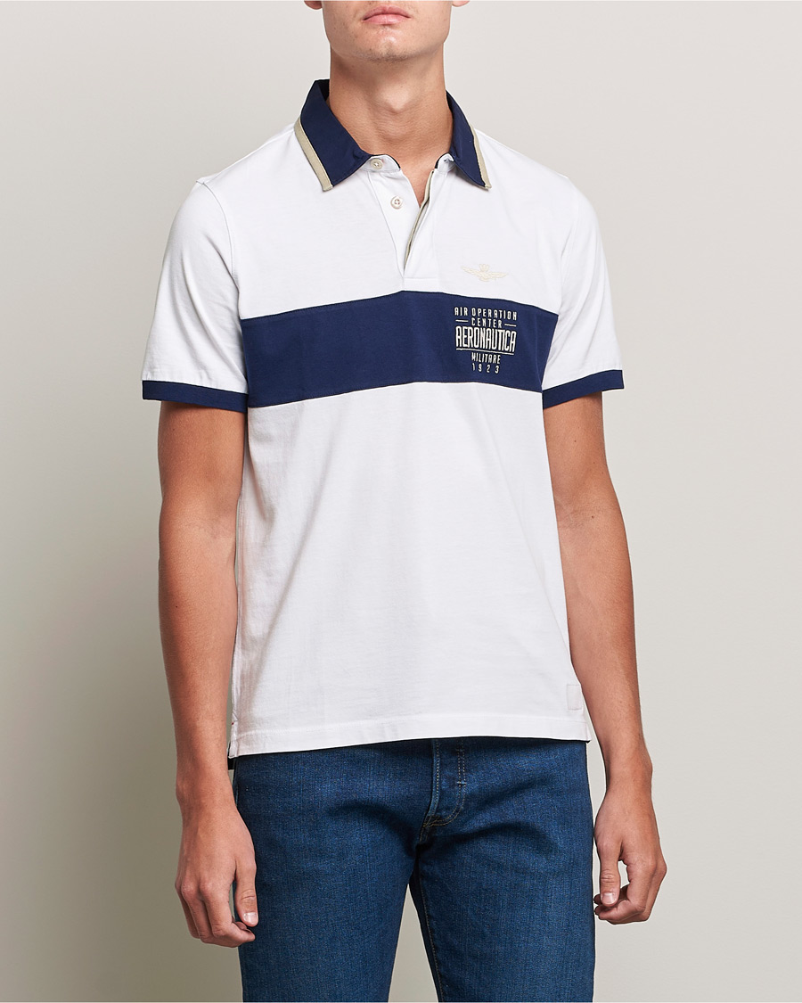Herren | Poloshirts | Aeronautica Militare | Short Sleeve Polo Off White