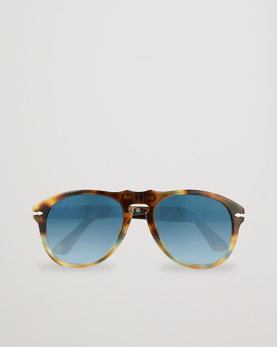 Herren | Persol 0PO0649 Sunglasses Havana/Blue | Persol | 0PO0649 Sunglasses Havana/Blue