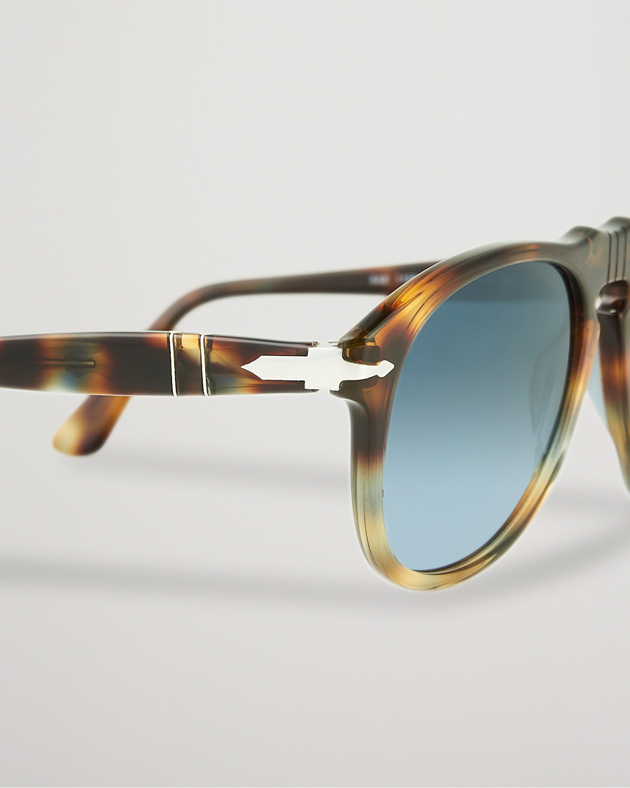 Herren | Persol 0PO0649 Sunglasses Havana/Blue | Persol | 0PO0649 Sunglasses Havana/Blue