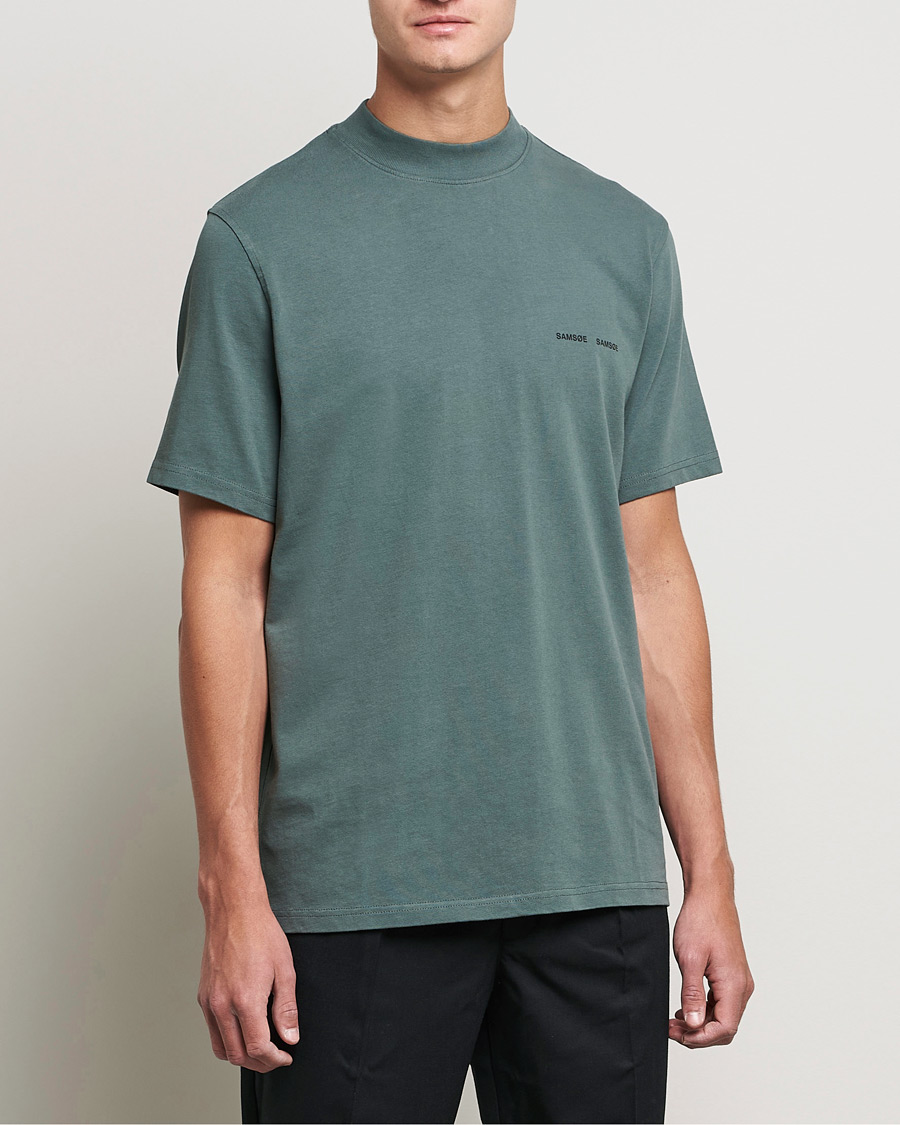 Herren | T-Shirts | Samsøe Samsøe | Samsøe & Samsøe Norsbro T-shirt Balsam Green