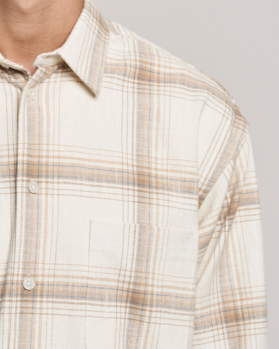 Herren | Hemden | Samsøe Samsøe | Samsøe & Samsøe Luan Recycled Cotton Shirt Oatmeal