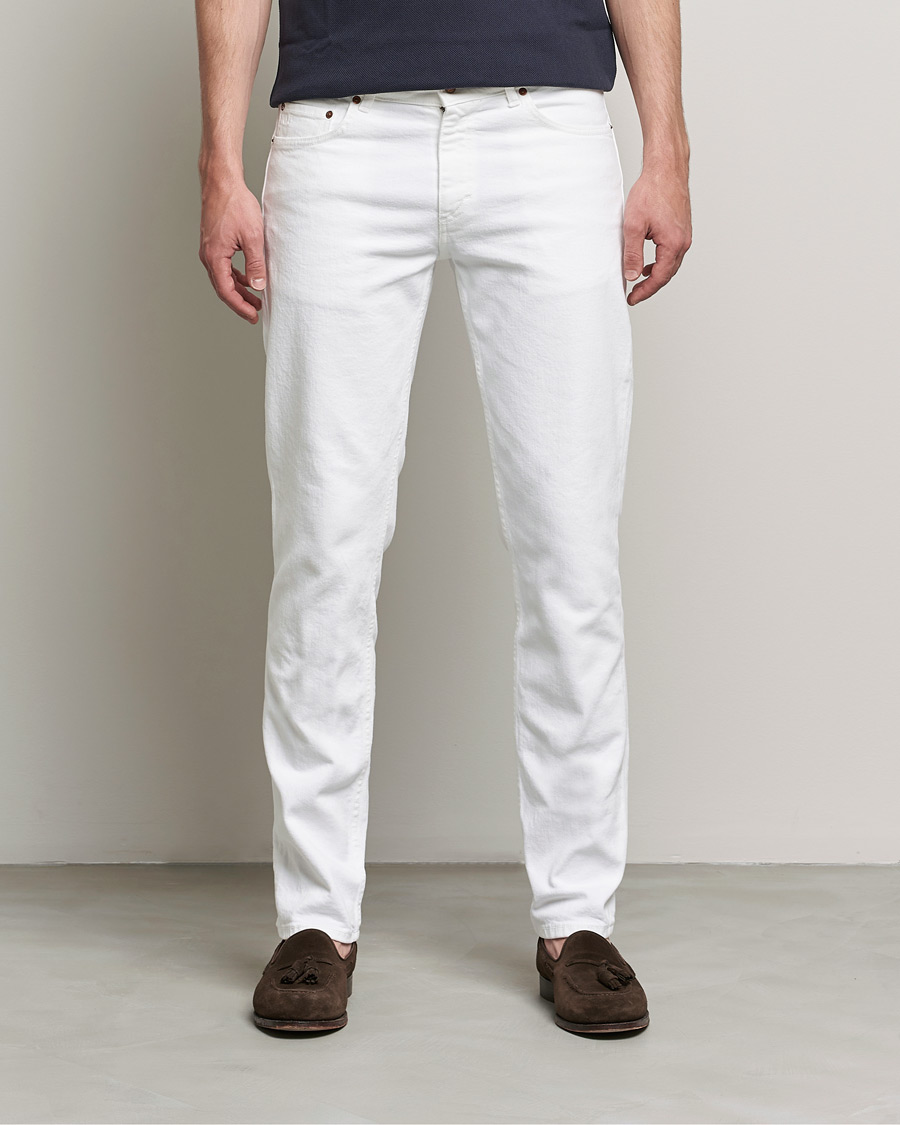 Herren | Jeans | Oscar Jacobson | Albert Cotton Stretch Jeans White