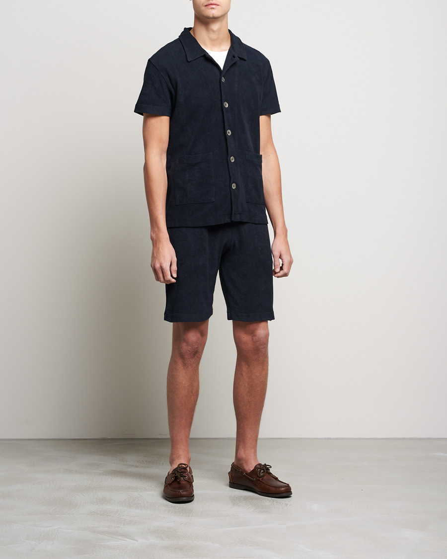 Herren | Hosen | Oscar Jacobson | Ellory Terry Shorts Night Blue