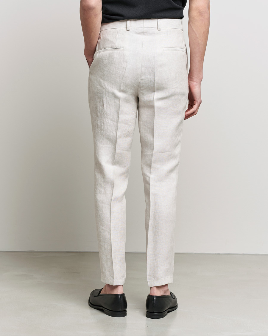 Herren | Hosen | Oscar Jacobson | Delon Linen Trousers Creme