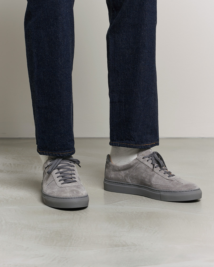 Herren | Sweyd 0662 Calf/Suede Sneakers Grey/Stone | Sweyd | 0662 Calf/Suede Sneakers Grey/Stone