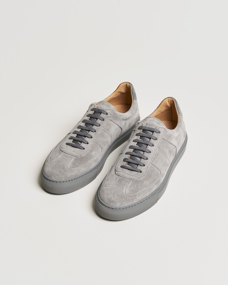 Herren | Sweyd 0662 Calf/Suede Sneakers Grey/Stone | Sweyd | 0662 Calf/Suede Sneakers Grey/Stone