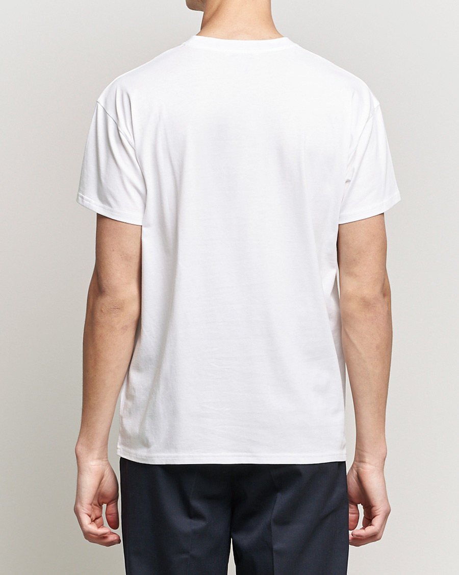 Herren | T-Shirts | Mackintosh | Stripe Print Plain Tee White