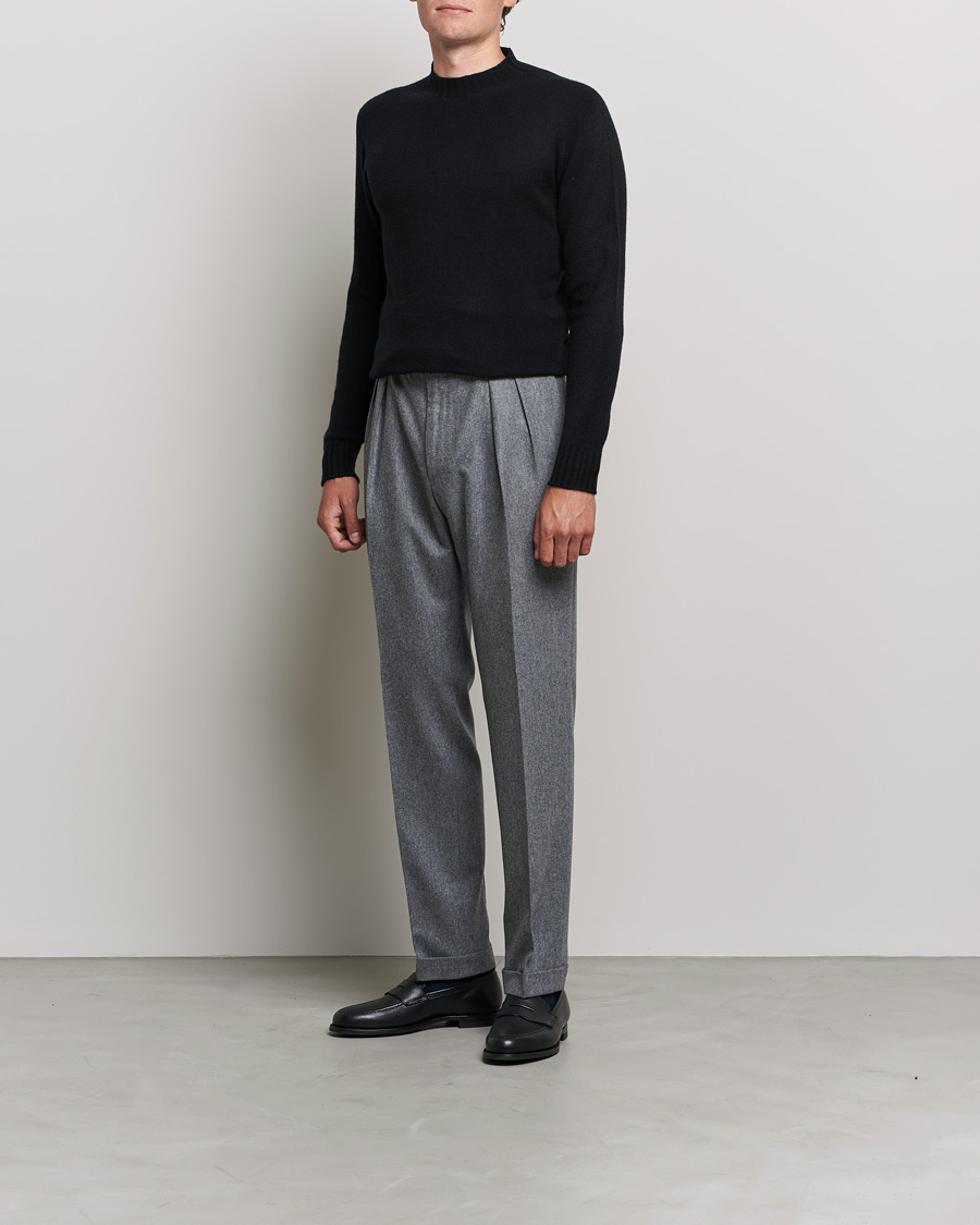 Herren | Altea | Altea | Wool/Cashmere Crew Neck Sweater Black