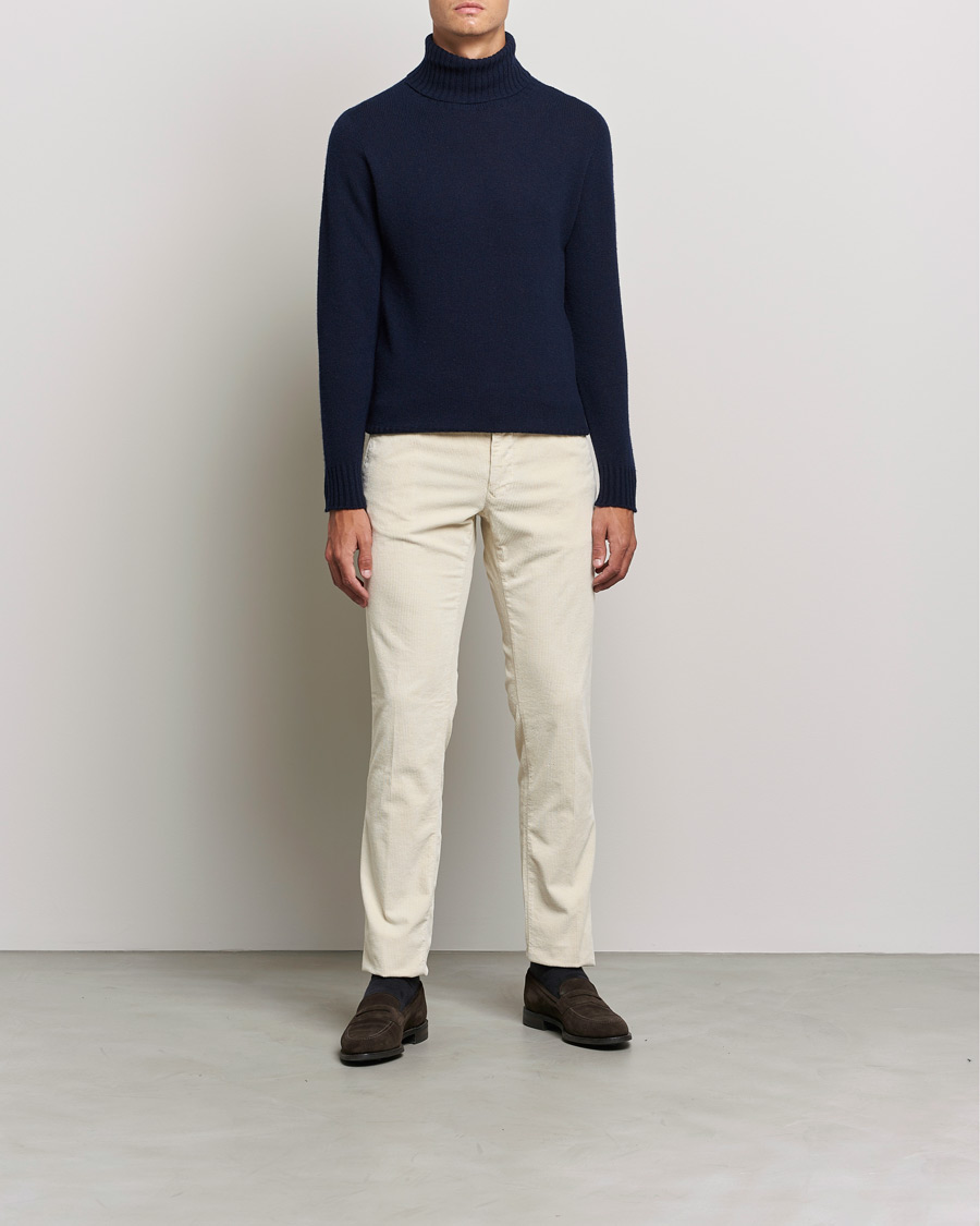 Herren | Rollkragenpullover | Altea | Wool/Cashmere Turtleneck Sweater Navy