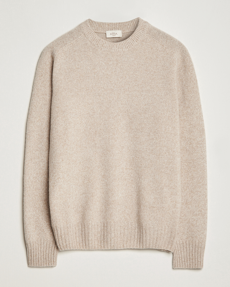Herren | | Altea | Wool/Cashmere Crew Neck Pullover Beige Melange