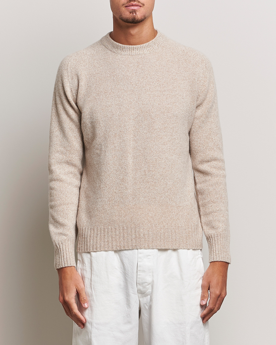Herren | | Altea | Wool/Cashmere Crew Neck Pullover Beige Melange