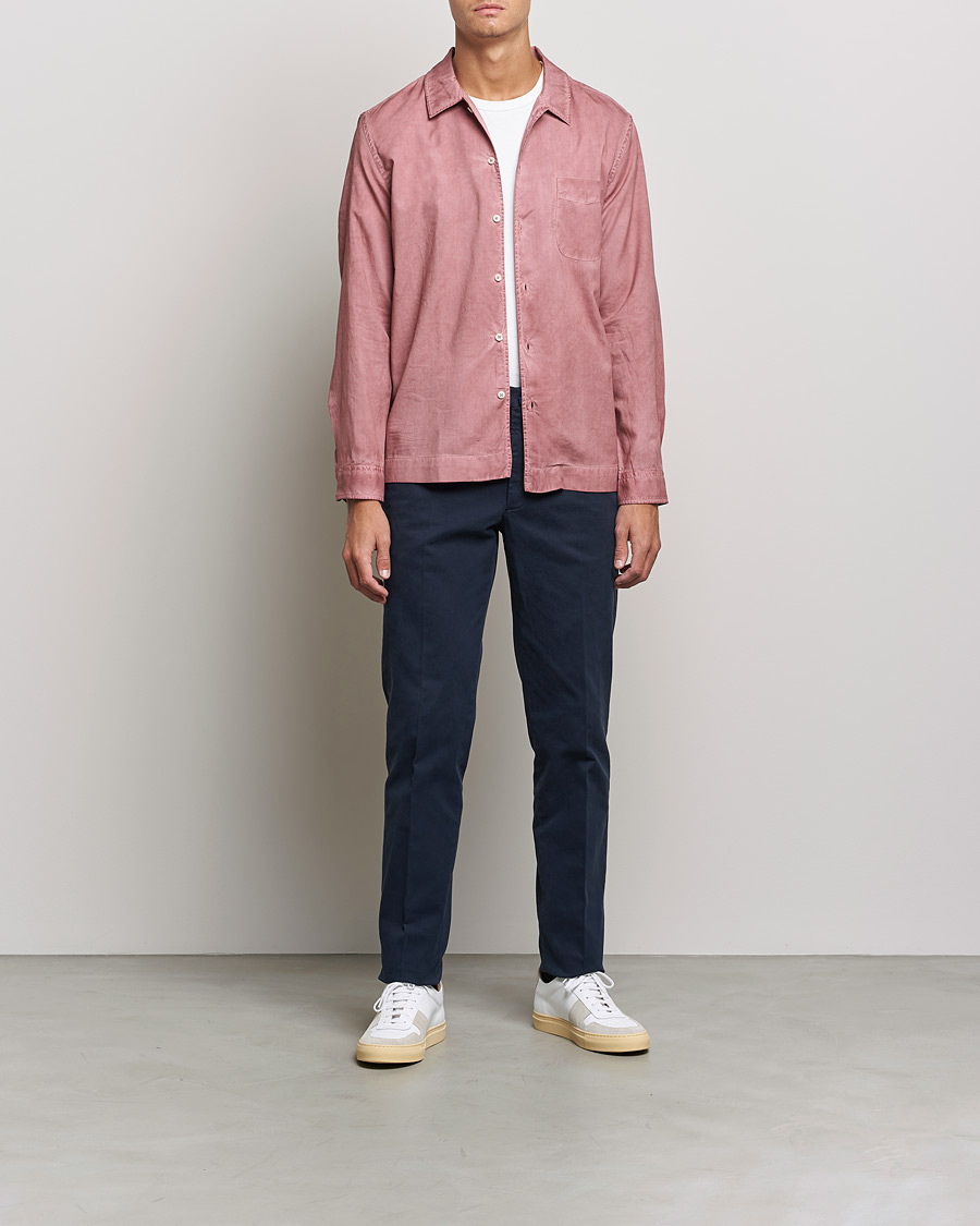 Herren | Hemden | Altea | Garment Dyed Shirt Antique Pink