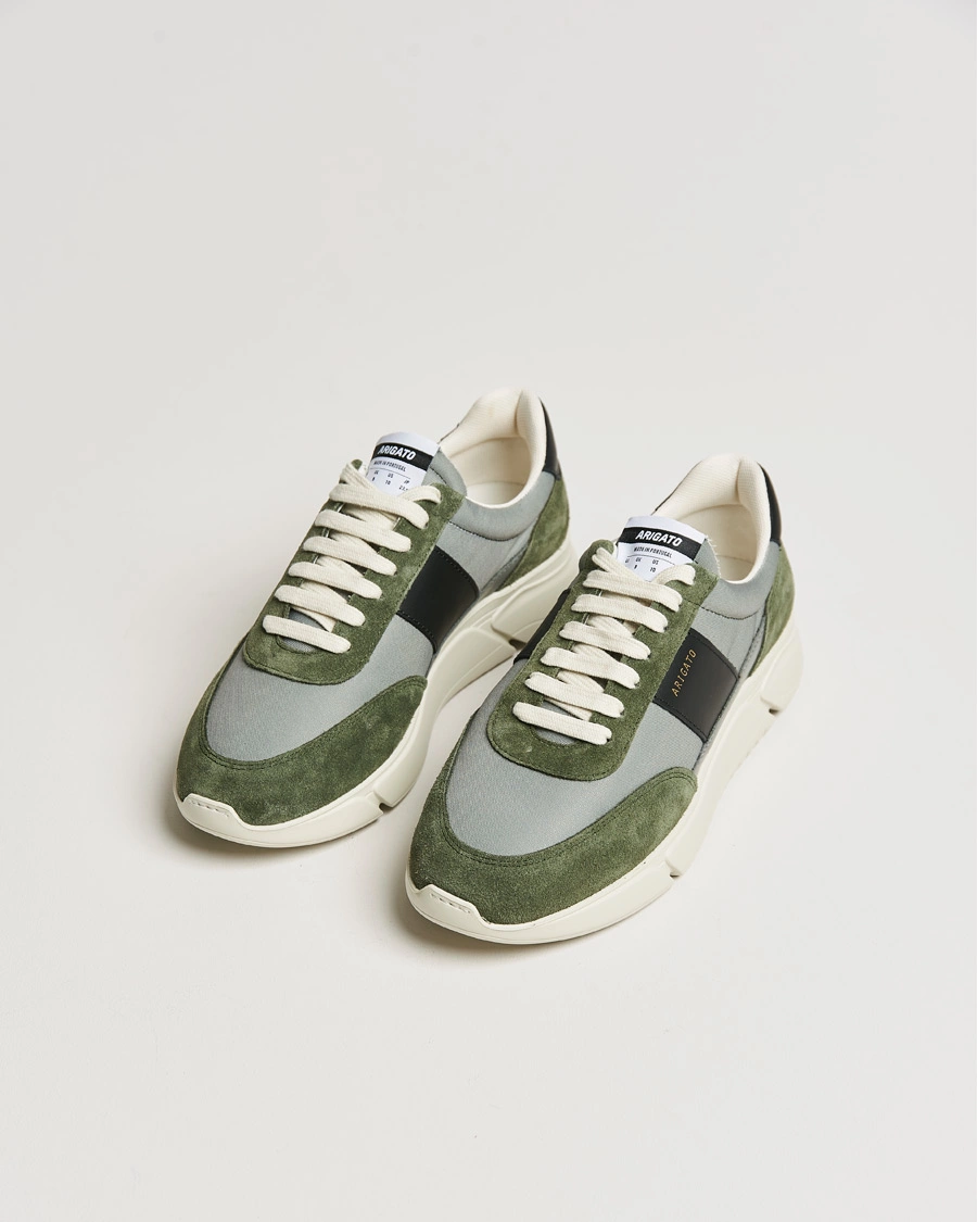 Herren | Wildlederschuhe | Axel Arigato | Genesis Vintage Runner Sneaker Dark Green