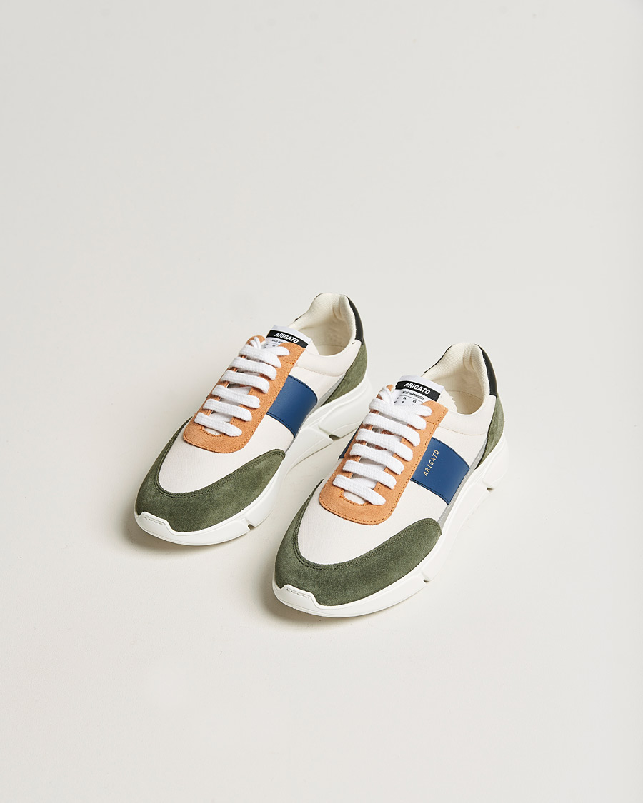 Herren | Wildlederschuhe | Axel Arigato | Genesis Vintage Runner Sneaker Cermino/Blue/Green