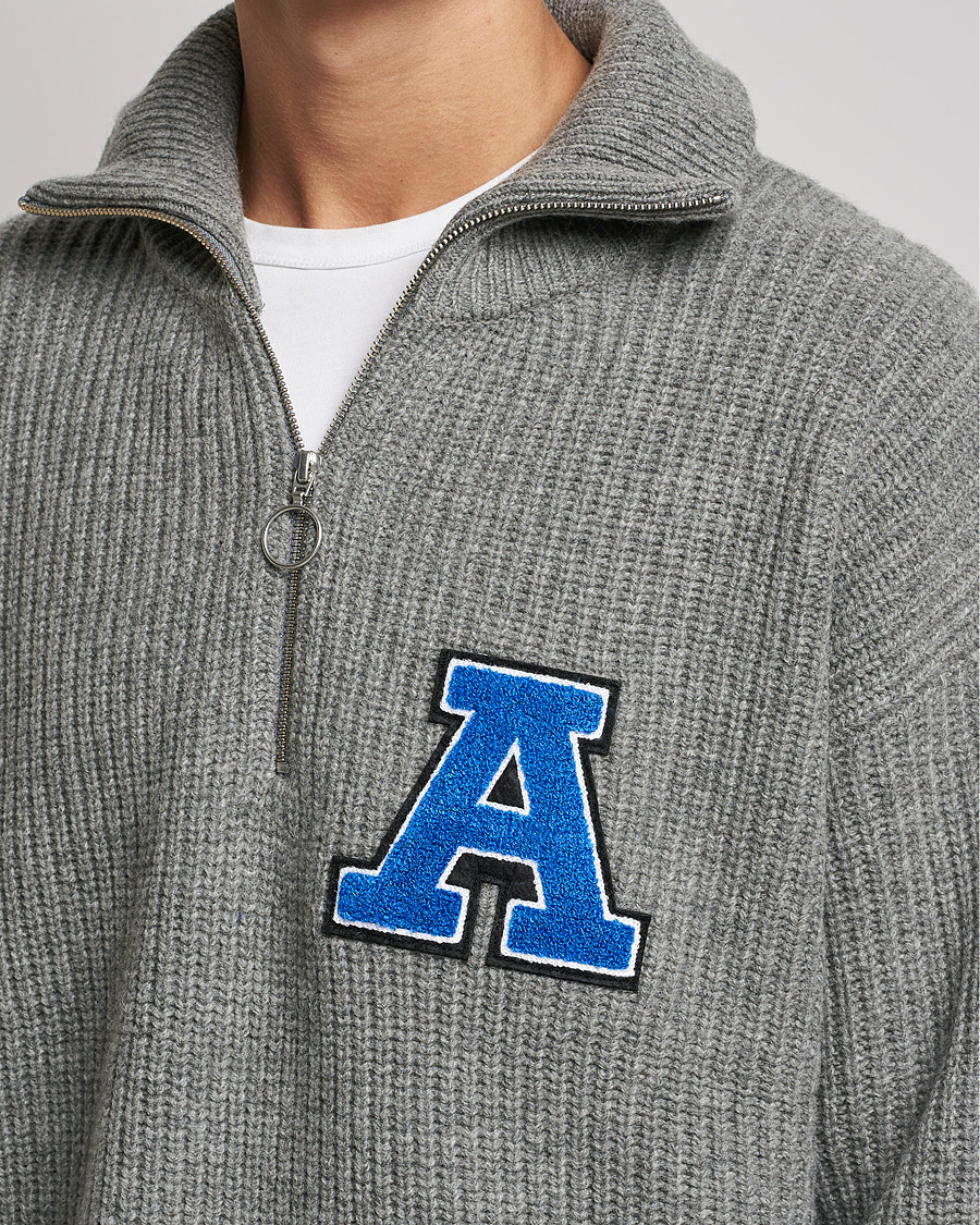 Herren | Pullover | Axel Arigato | Team Half Zip Sweater Grey