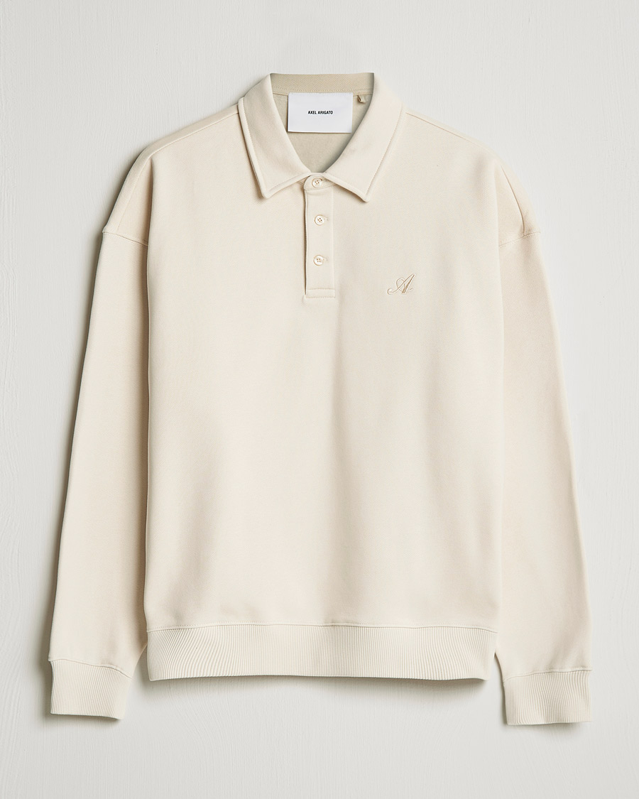 Herren |  | Axel Arigato | Signature Polo Sweatshirt Pale Beige