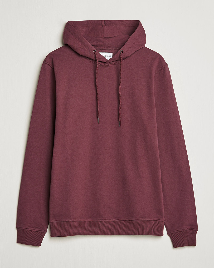 Herren | Pullover | Bread & Boxers | Loungewear Hoodie Burgundy