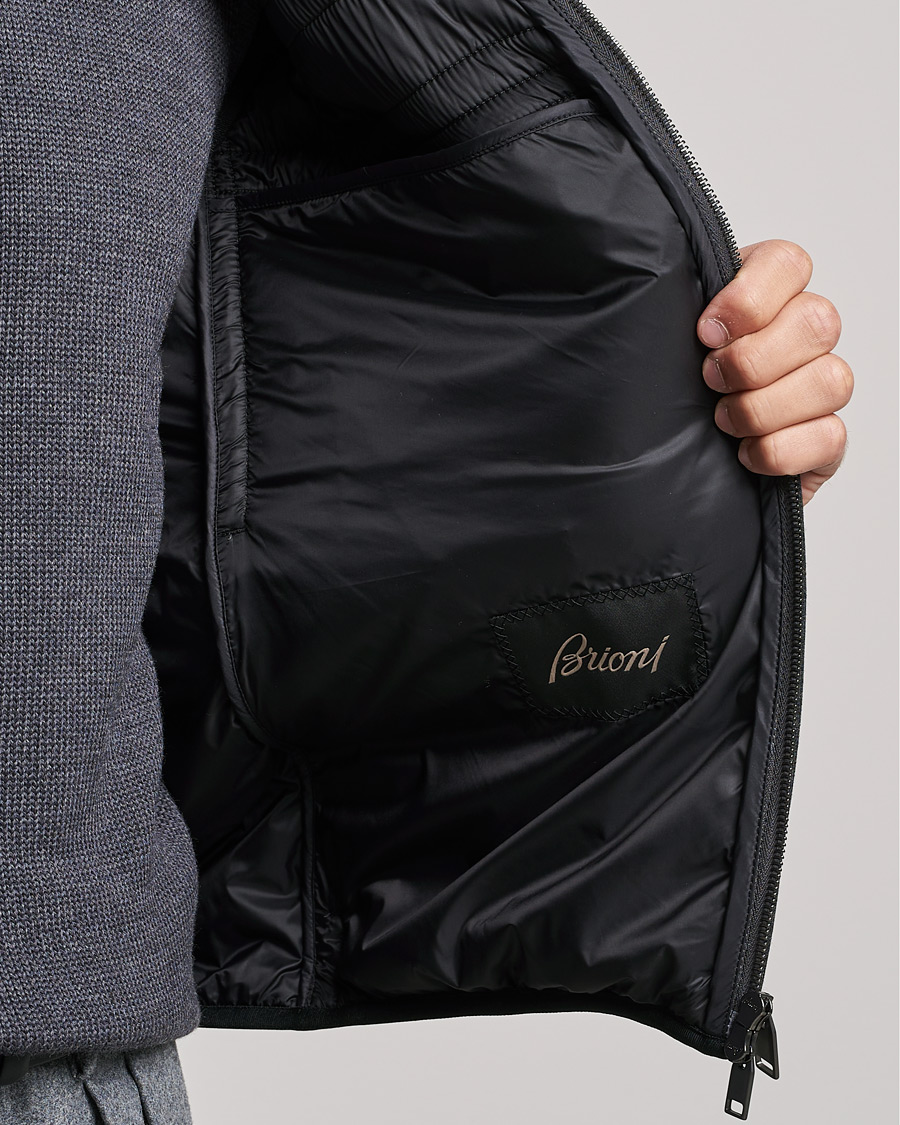 Herren | Jacken | Brioni | Cashmere/Wool Jersey Vest Dark Grey Melange