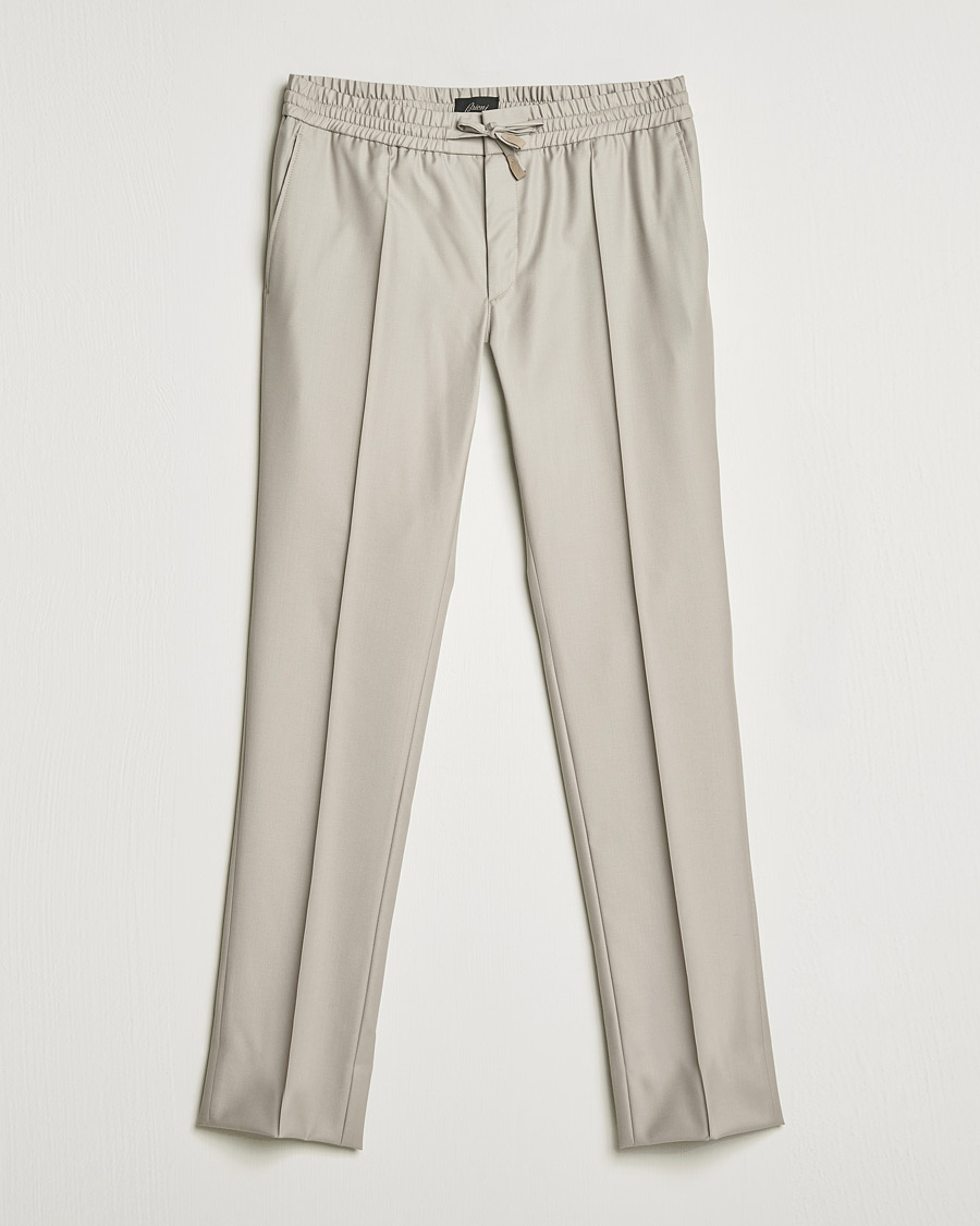Herren |  | Brioni | Wool/Cashmere Drawstring Trousers Beige
