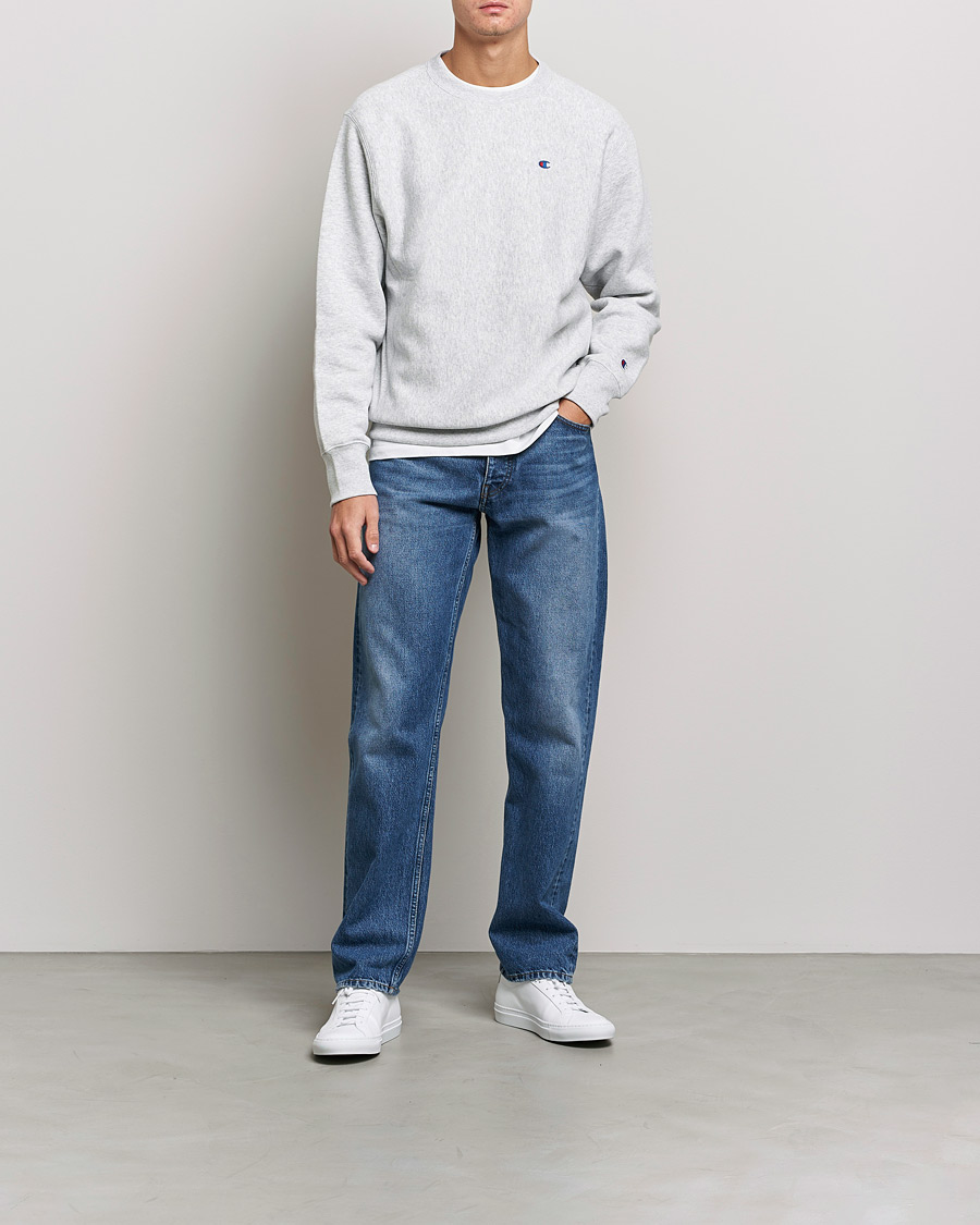 Herren | Graue Sweatshirts | Champion | Reverse Weave Soft Fleece Sweatshirt Grey Melange