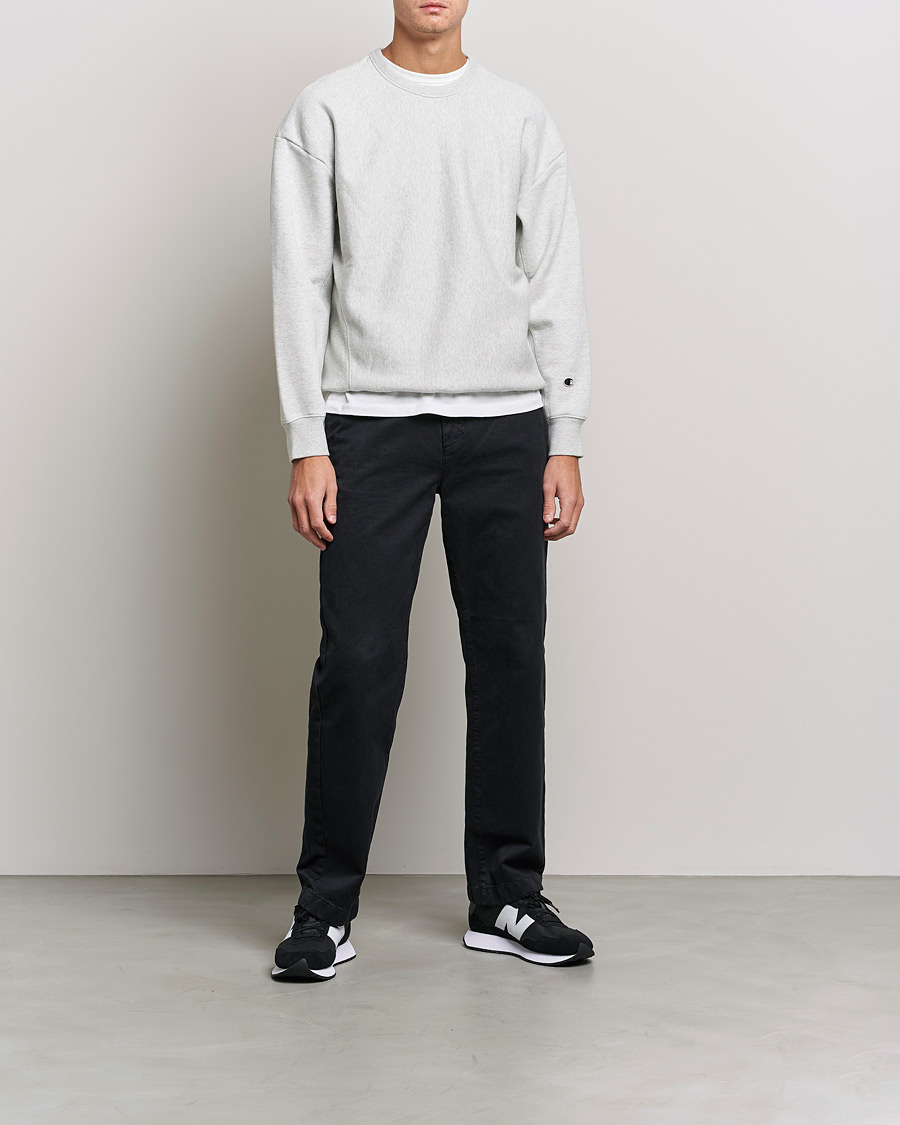 Herren | Graue Sweatshirts | Champion | Heritage Garment Dyed Sweatshirt Grey Melange