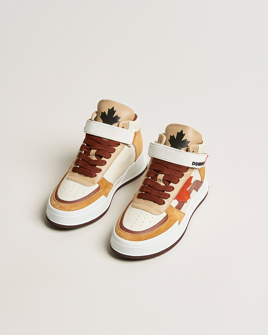 Herren | Dsquared2 | Dsquared2 | Canadian High Tops White/Camel