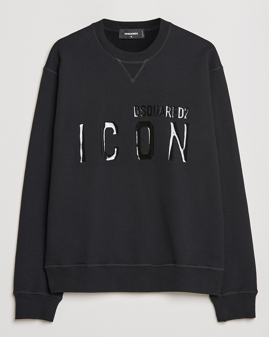 Herren | Pullover | Dsquared2 | Icon Tonal Logo Sweatshirt Black