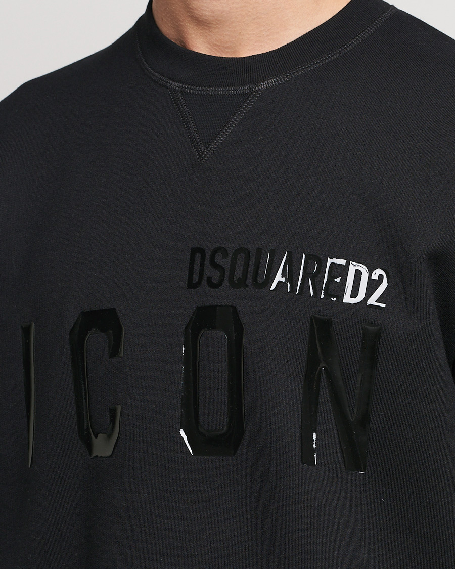Herren | Pullover | Dsquared2 | Icon Tonal Logo Sweatshirt Black