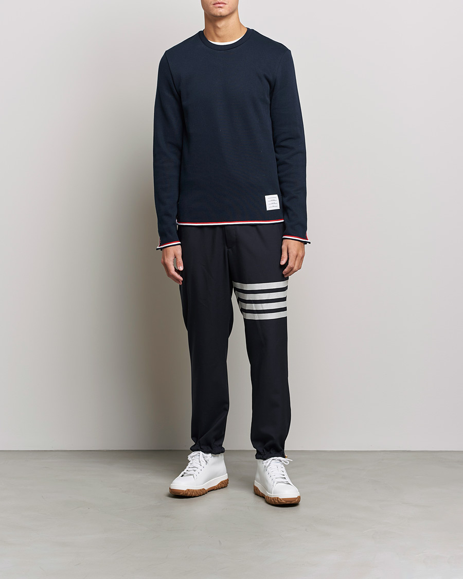 Herren | T-Shirts | Thom Browne | Long Sleeve Interlock T-Shirt Navy