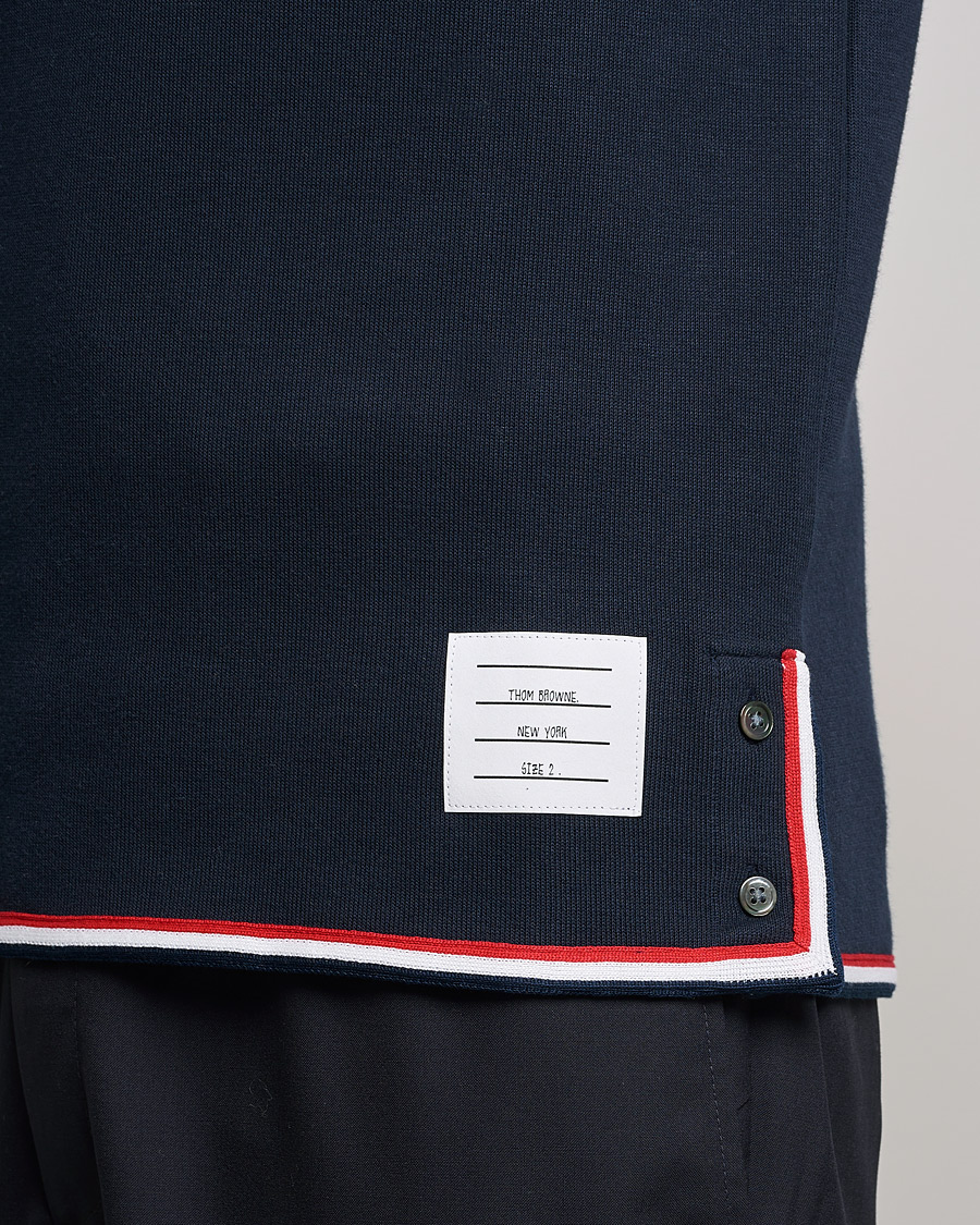 Herren | T-Shirts | Thom Browne | Long Sleeve Interlock T-Shirt Navy