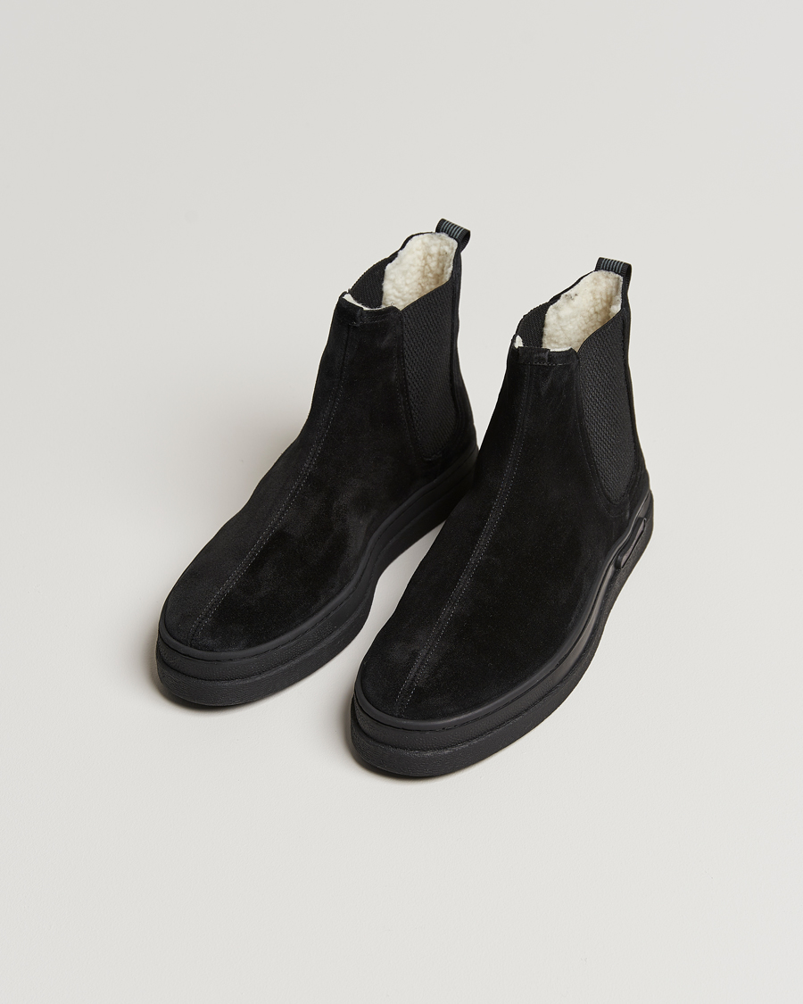 Herren | | GANT | Cloyd Shearling Chelsea Boot Black Suede