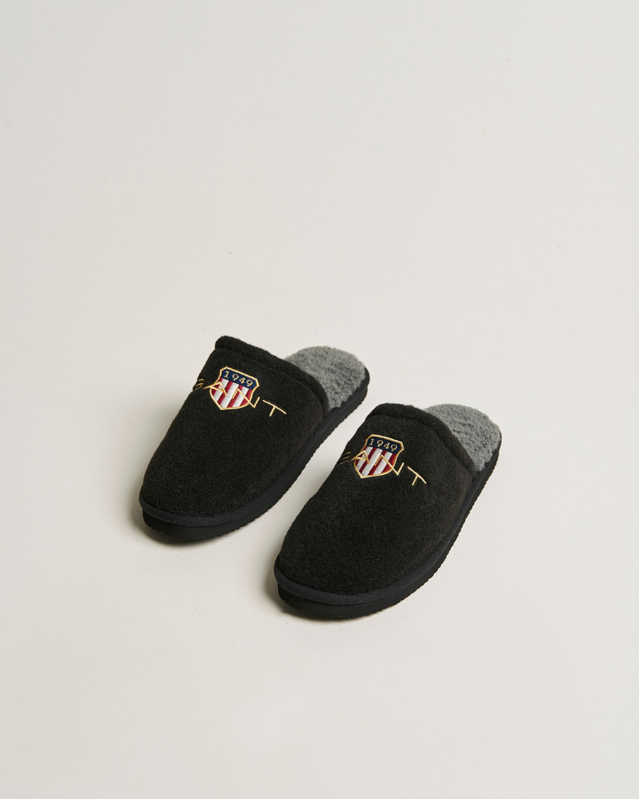 Herren | GANT Tamaware Terry Slippers Black | GANT | Tamaware Terry Slippers Black