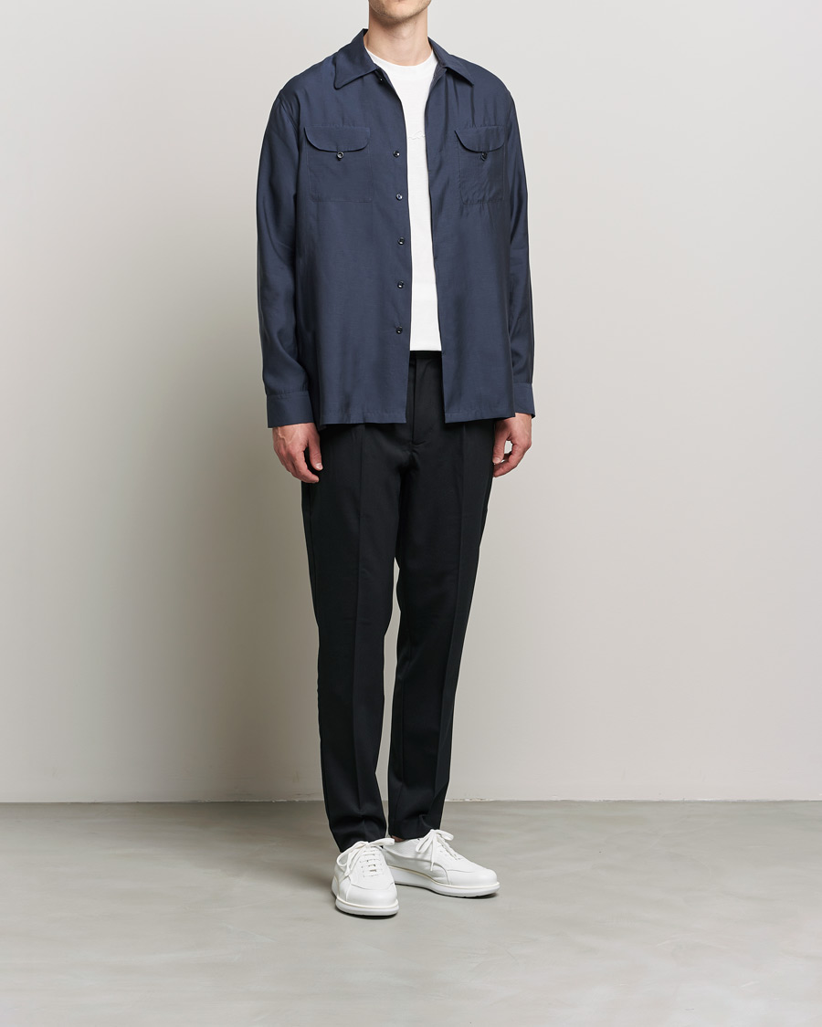 Herren | Hemden | Giorgio Armani | Double Pocket Overshirt Navy