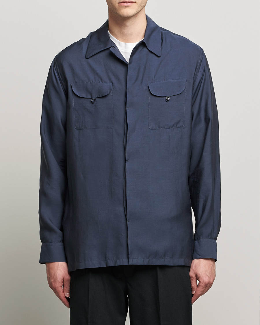 Herren | Hemden | Giorgio Armani | Double Pocket Overshirt Navy