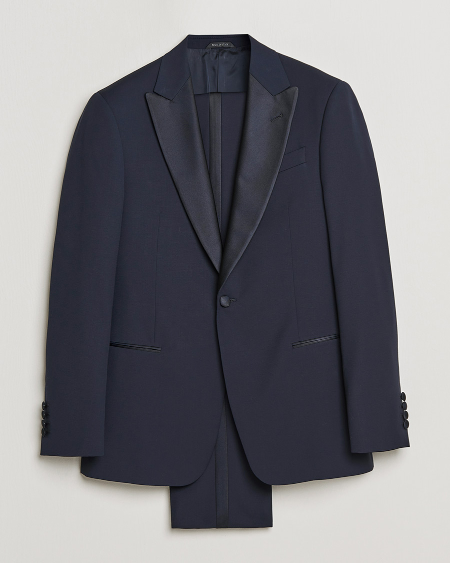Herren | Anzüge | Giorgio Armani | Peak Lapel Smoking Navy