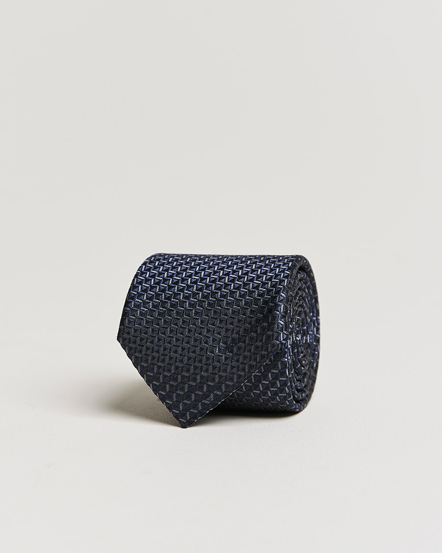 Herren | Giorgio Armani Woven Jacquard Silk Tie Navy | Giorgio Armani | Woven Jacquard Silk Tie Navy