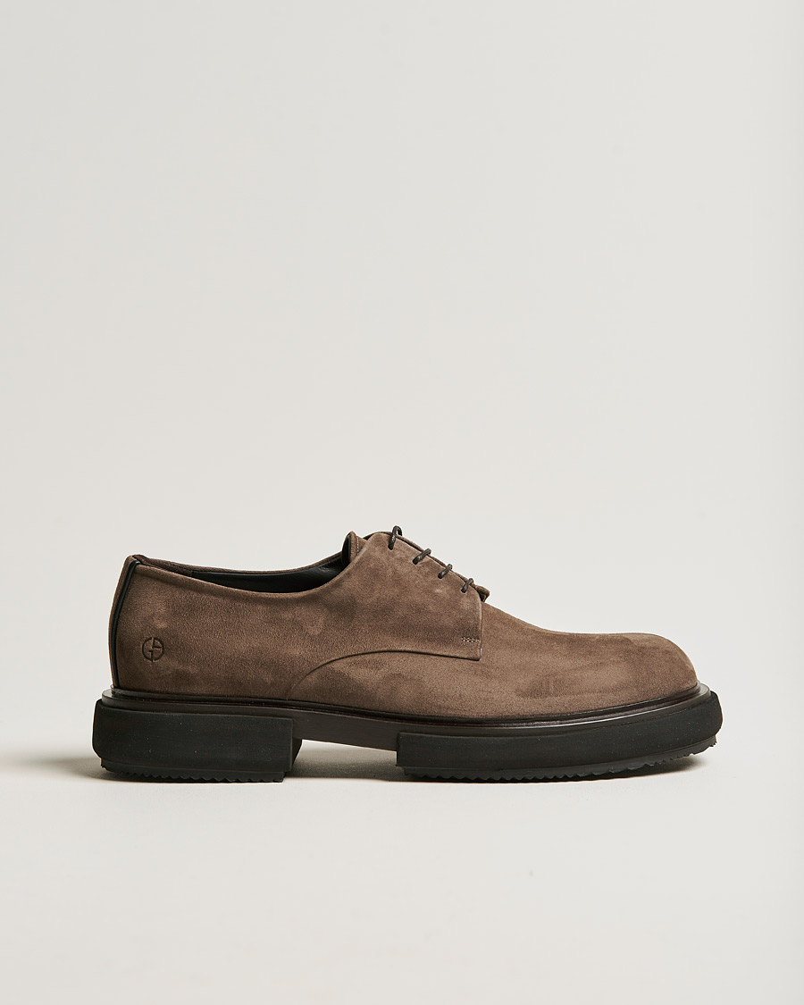 Herren | Giorgio Armani Plain Derbies Sand Suede | Giorgio Armani | Plain Derbies Sand Suede
