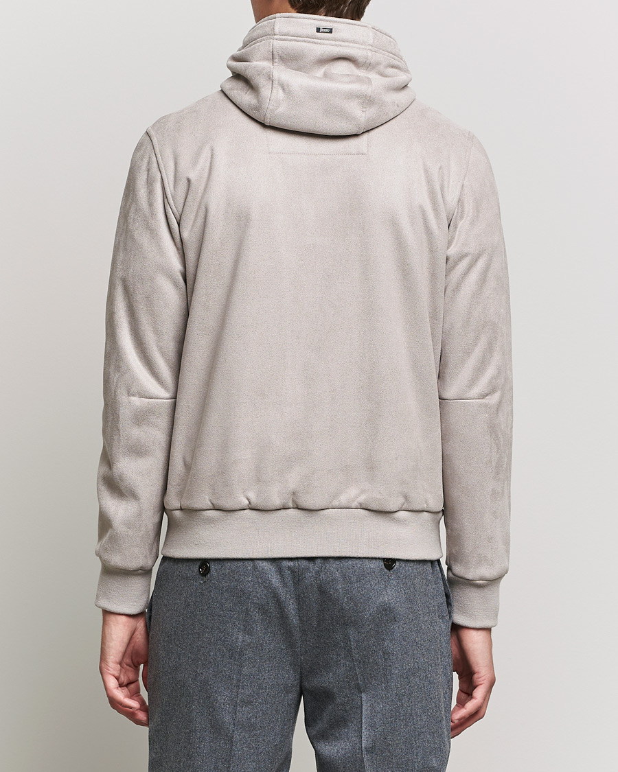Herren | Jacken | Herno | Faux Suede Jacket Light Grey