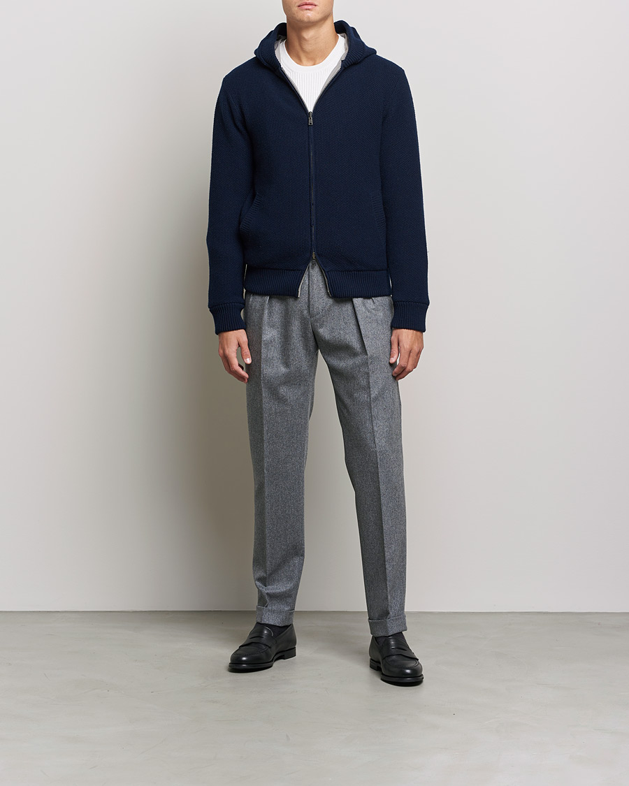 Herren | Jacken | Herno | Reversible Wool Bomber Jacket Navy