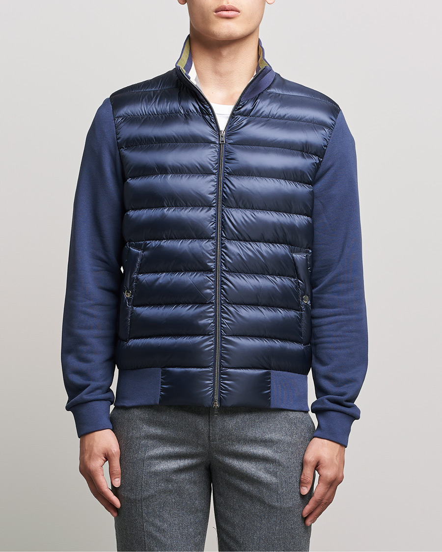 Herren | Jacken | Herno | Jersey Hybrid Jacket Navy