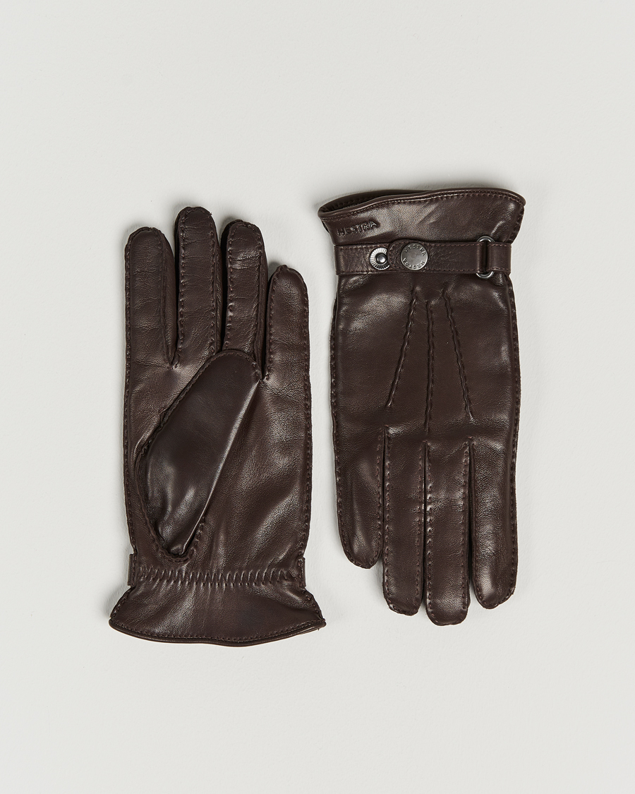 Herren | Handschuhe | Hestra | Jake Wool Lined Buckle Glove Espresso