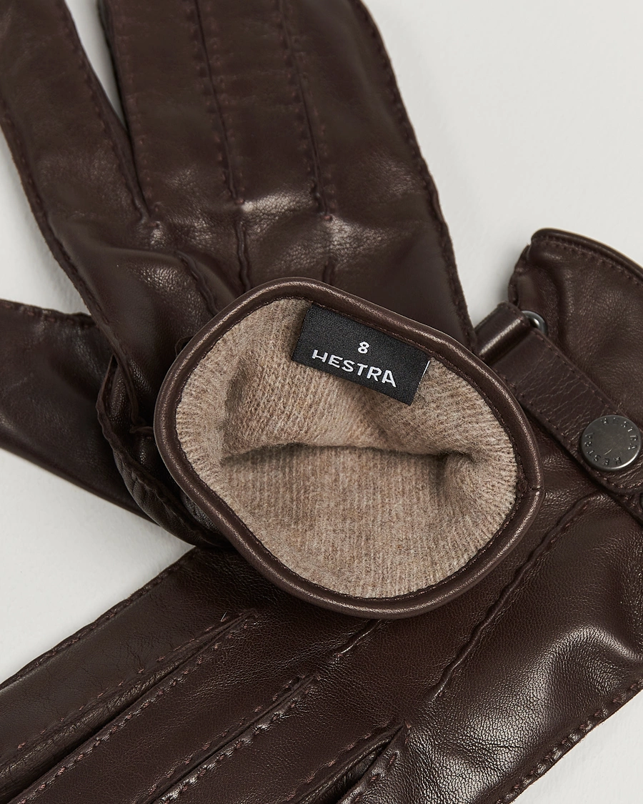 Herren | Business & Beyond | Hestra | Jake Wool Lined Buckle Glove Espresso