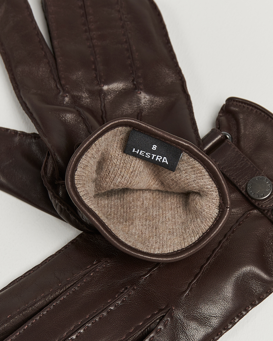 Herr | Handskar | Hestra | Jake Wool Lined Buckle Glove Espresso