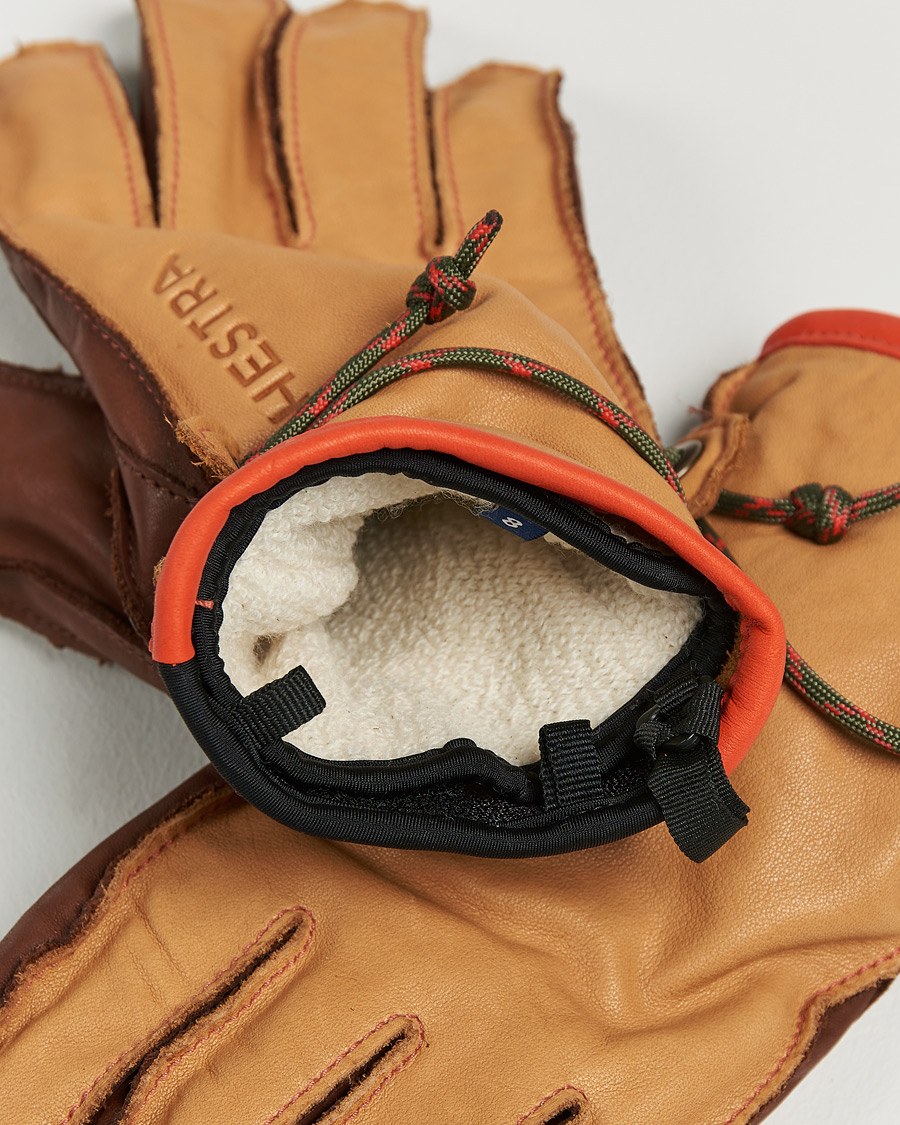 Herr |  | Hestra | Wakayama Leather Ski Glove Cognac/Brown