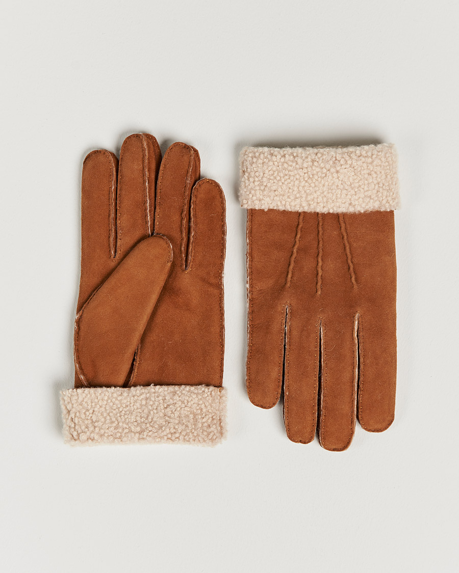 Herren | Handschuhe | Hestra | Bernard Lambskin Suede Glove Cognac