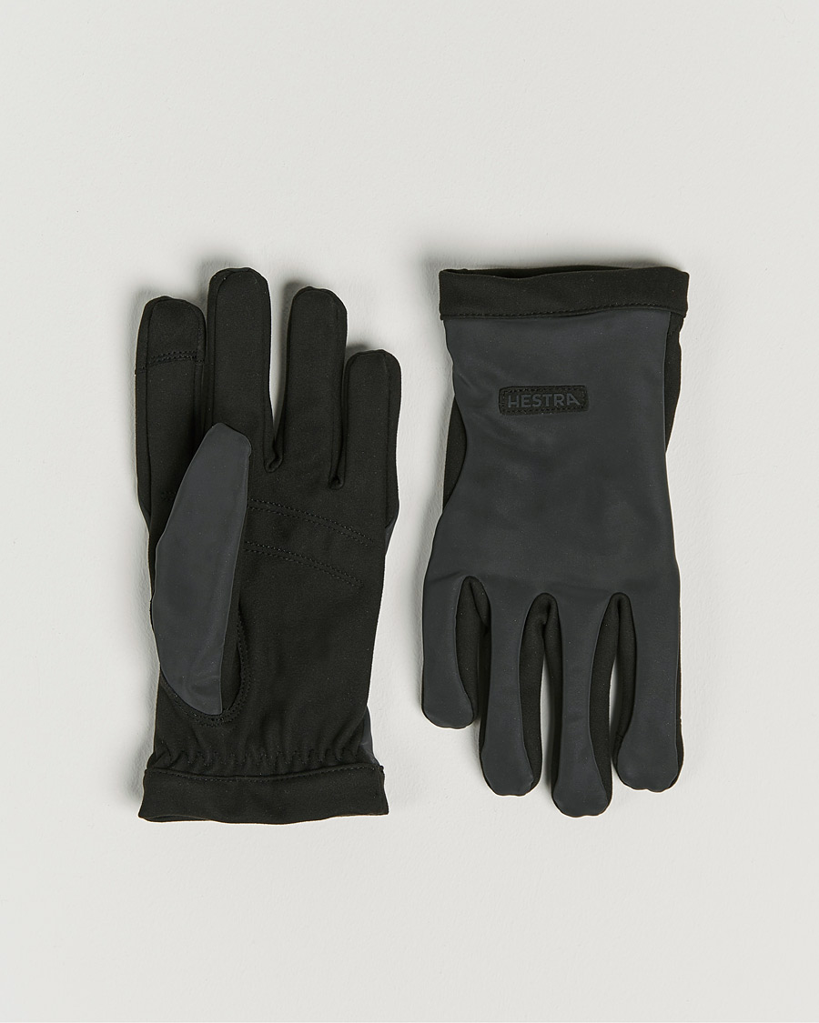 HESTRA Merino Windwool Liner - Guanti Sottili In Lana Merino Antivento, Taglia 8, Nero. Unisex, Compatibili Con Touch Screen, Per Sci, Trekking E Outdoor