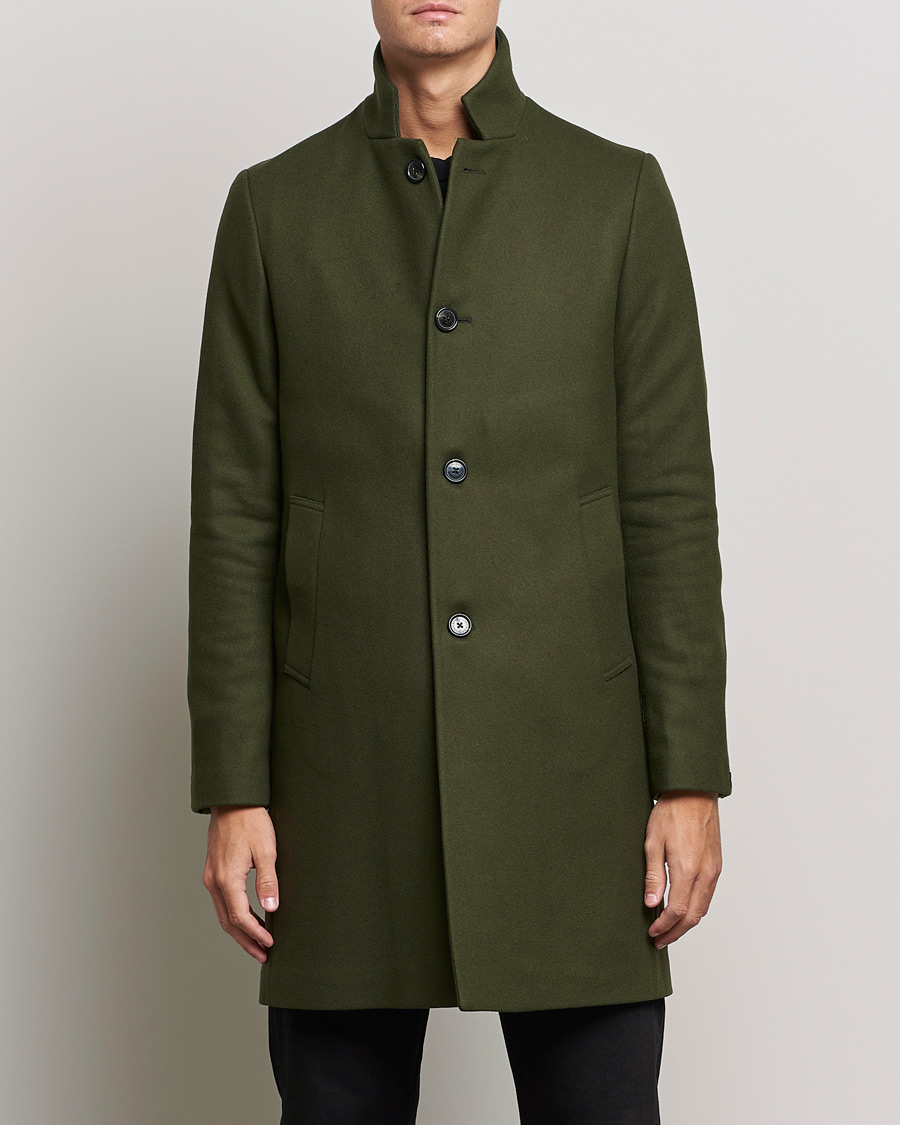 Herren | Jacken | J.Lindeberg | Holger 2.0 Melton Coat Forest Green