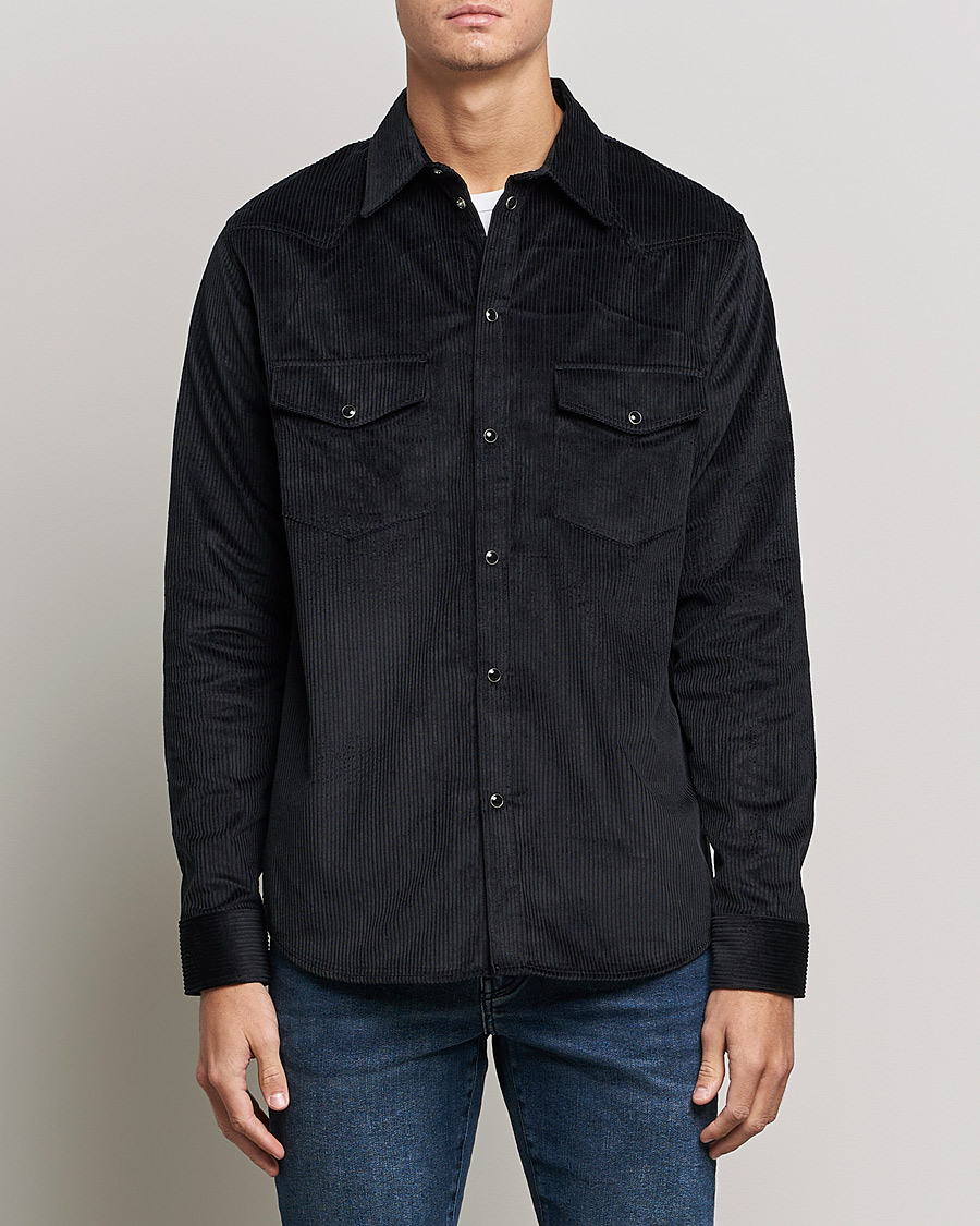 Herren | Hemden | J.Lindeberg | Tarp Cord Western Overshirt Black