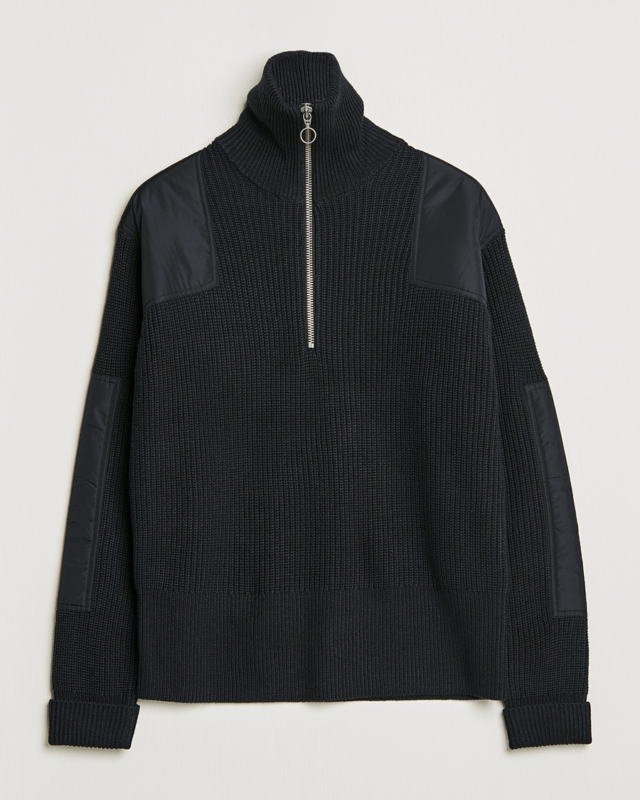Herren | Pullover | J.Lindeberg | Ethan Chunky Half Zip Black